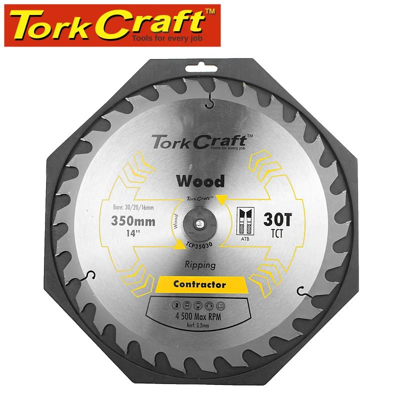 Tork Craft Blade Contractor 350 X 30T 30/1 Circular Saw Tct