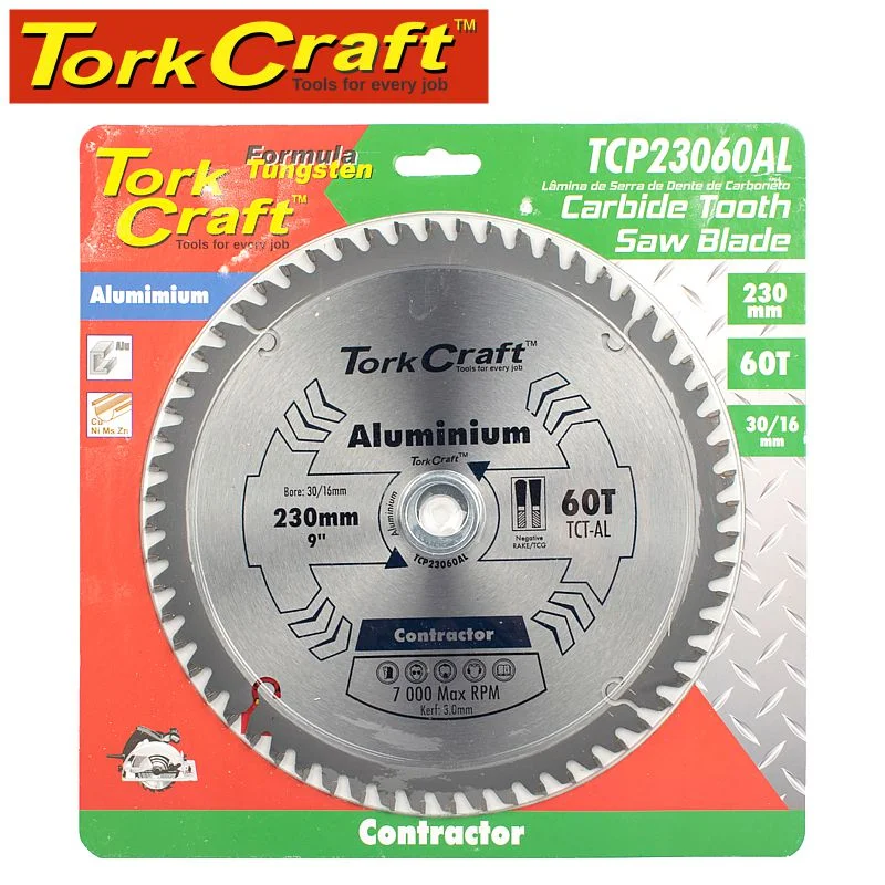 Tork Craft Blade Contractor Alum 230 X 60 30-16 Circular Saw Tct