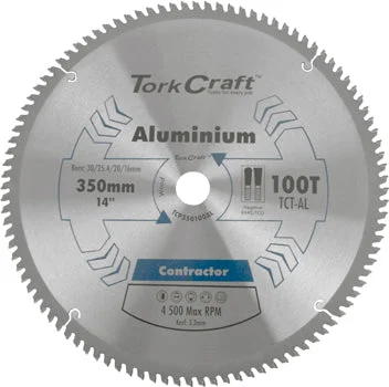 Tork Craft Blade Contractor Alum 350 X 100T Tcg Neg Circular Saw Tct