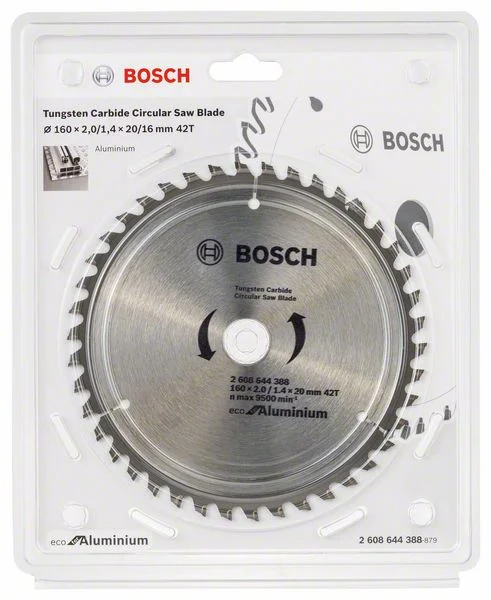 Bosch Circular Saw Blade Eco for Aluminium 160mm 42t 2608644388