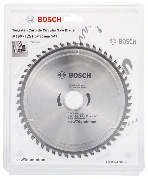 Bosch Circular Saw Blade Eco for Aluminium 190mm 54t 2608644389