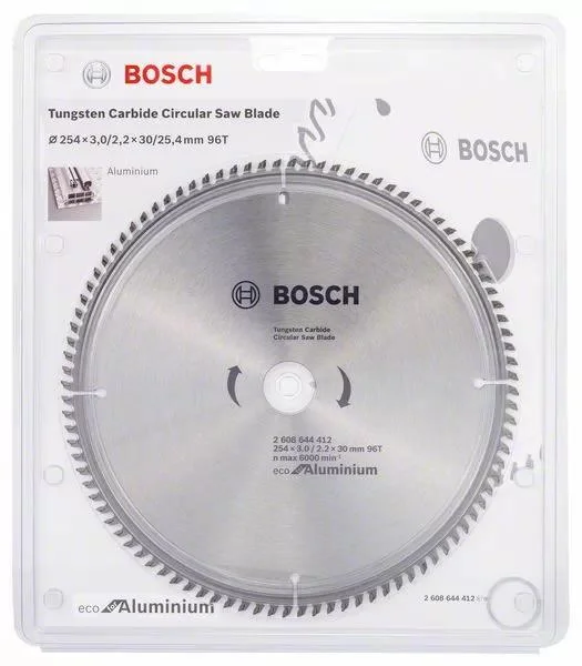 Bosch Circular Saw Blade Eco for Aluminium 254mm 96T 2608644412