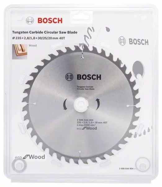 Bosch Circular Saw Blade Eco for wood 235mm 40T 2608644404