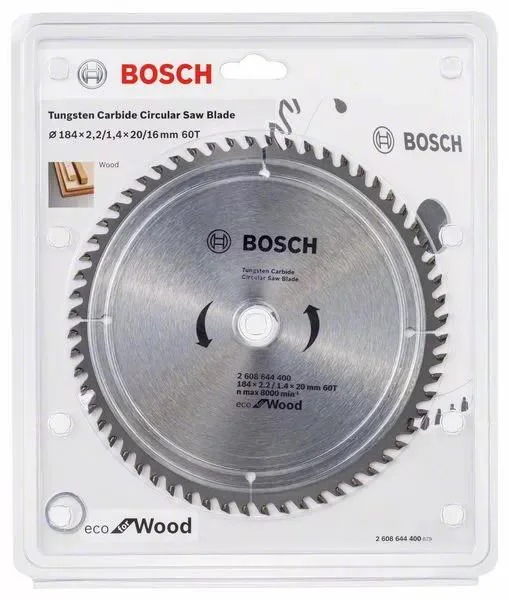 Bosch Circular Saw Blade Eco for wood 184mm 60T 2608644400