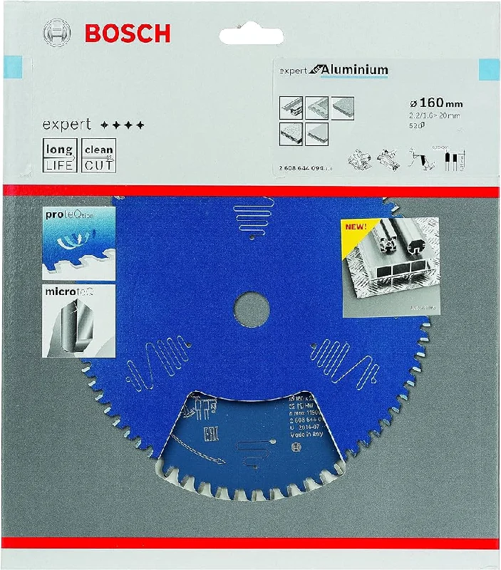 Bosch Expert Circular Saw Blade for Aluminium 160 x 20 x 2,2 mm, 52 2608644094