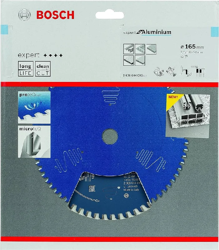 Bosch Expert Circular Saw Blade for Aluminium 165 x 20 x 2,6 mm, 52 2608644095