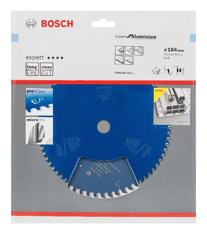 Bosch Expert Circular Saw Blade for Aluminium 184 x 30 x 2,6 mm, 56 2608644100