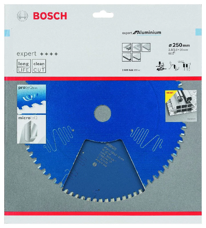 Bosch Expert Circular Saw Blade for Aluminium 250 x 30 x 2,8 mm, 80 2608644111