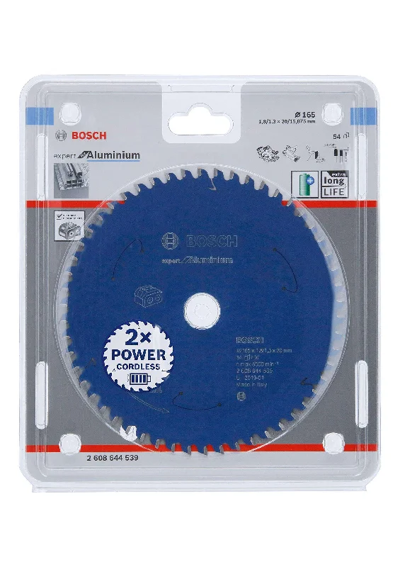 Bosch Expert Circular Saw Blade for Aluminium 165 x 20 x 1,8/1,3 mm, 54 2608644539