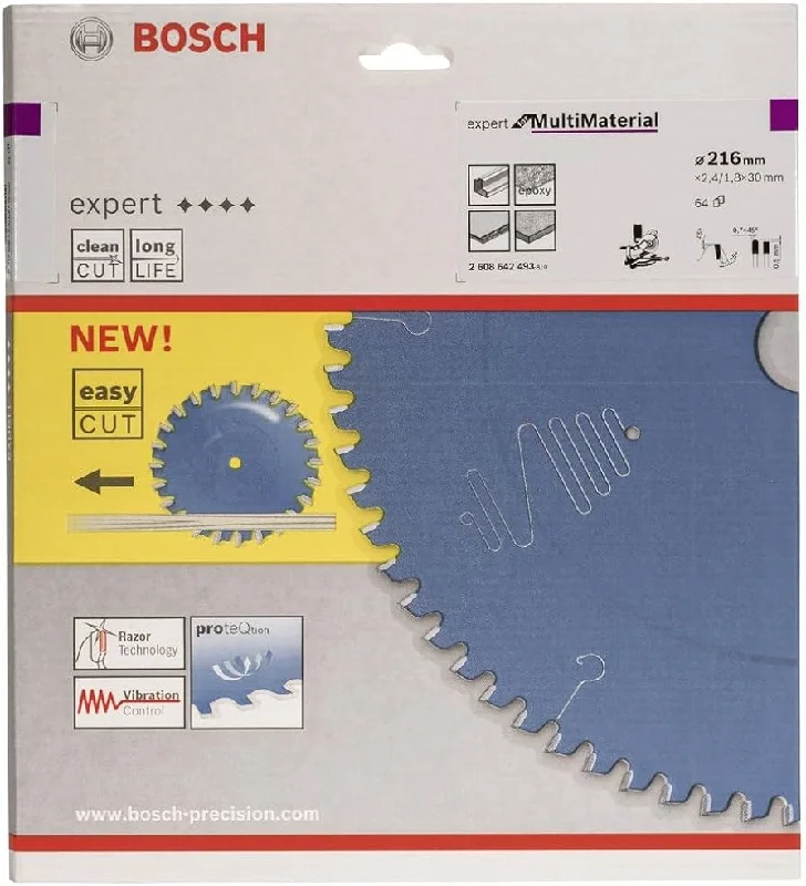 Bosch Expert Circular Saw Blade for Multi Material 216 x 30 x 2,4 mm, 64 2608642493