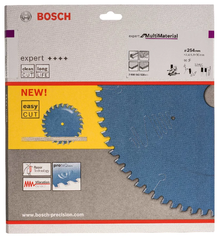 Bosch Expert Circular Saw Blade for Multi Material 254 x 30 x 2,4 mm, 80 2608642528