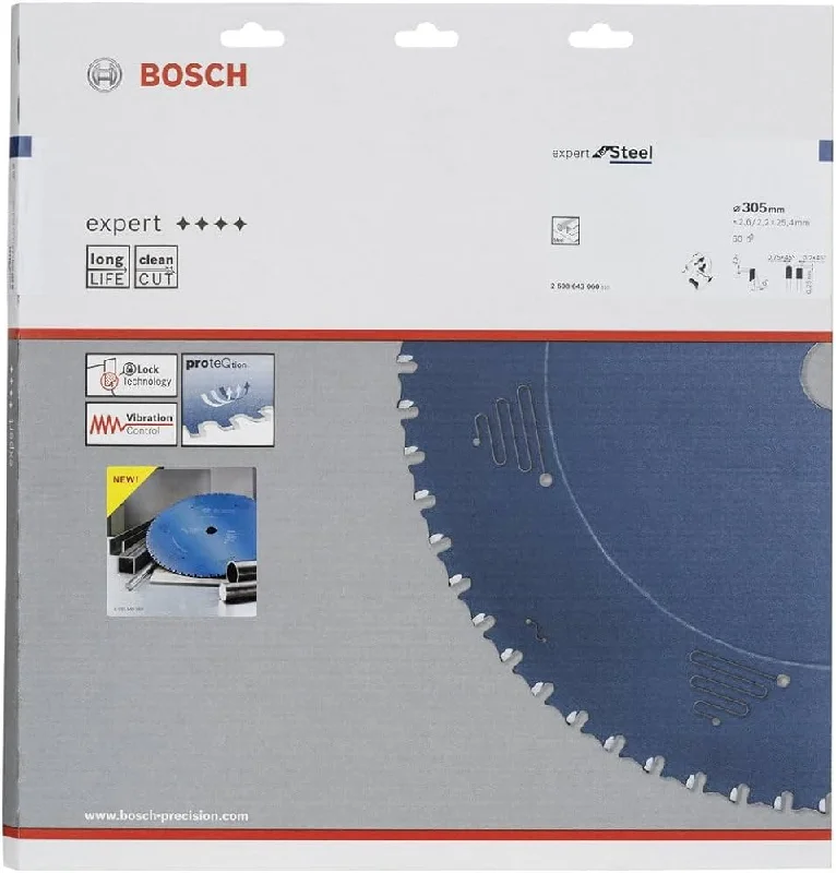 Bosch Expert Circular Saw Blade for Steel 305 x 25,4 x 2,6 mm, 60 2608643060