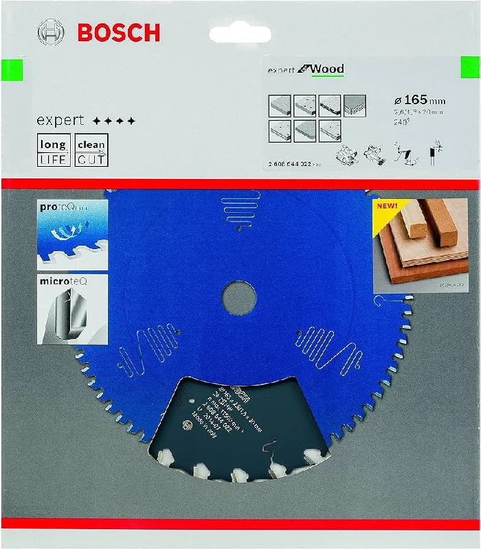 Bosch Expert Circular Saw Blade for Wood 165 x 20 x 2,6 mm, 24 2608644022