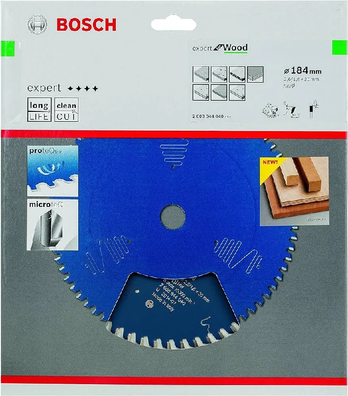 Bosch Expert Circular Saw Blade for Wood 184 x 20 x 2,6 mm, 56 2608644040