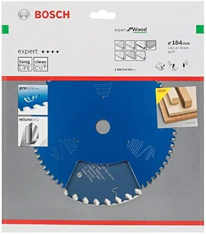 Bosch Expert Circular Saw Blade for Wood 184 x 30 x 2,6 mm, 40 2608644042