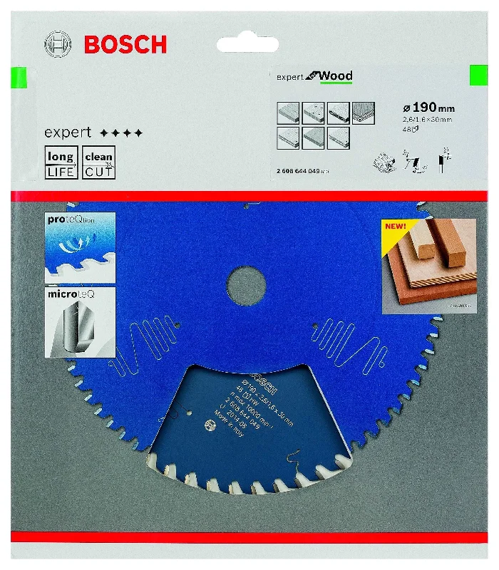 Bosch Expert Circular Saw Blade for Wood 190 x 30 x 2,6 mm, 48 2608644049