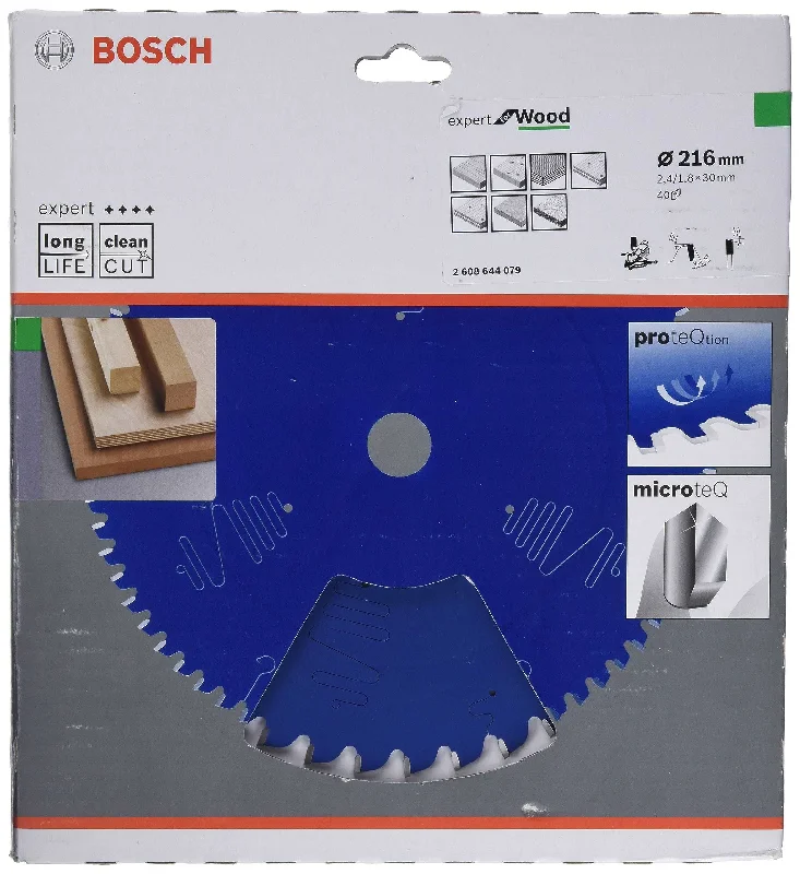 Bosch Expert Circular Saw Blade for Wood 216 x 30 x 2,4 mm, 40 2608644079