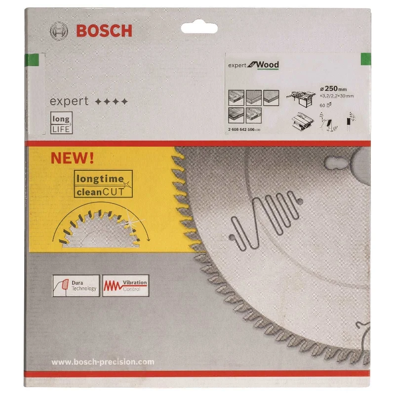 Bosch Expert Circular Saw Blade for Wood 250 x 30 x 3,2 mm, 60 2608642506