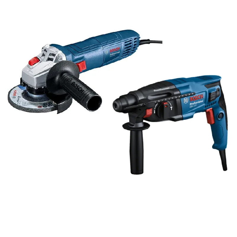 Bosch Professional | Rotary Hammer Drill GBH 220 + GWS 700 Grinder