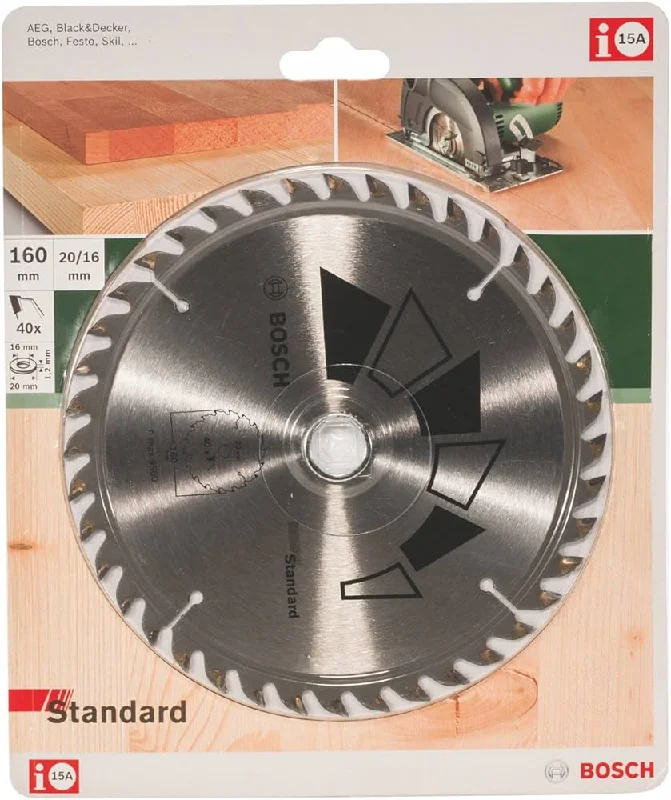 Bosch Standard Circular Saw Blade 160 x 20, 40 2609256811