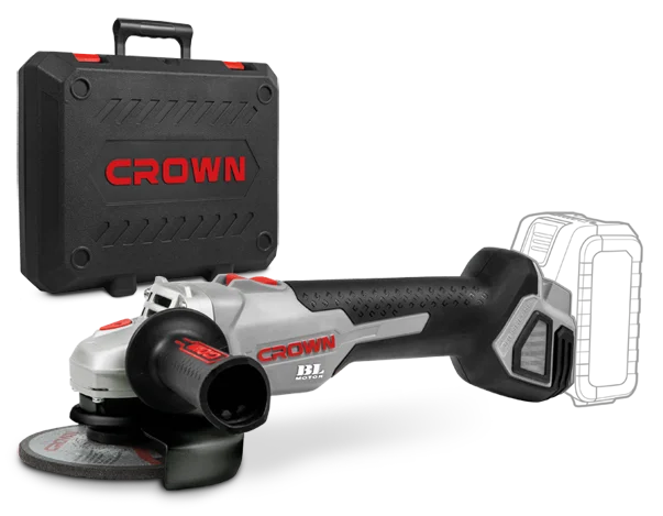 Crown  Cordless Angle Grinder 18/20V 125mm 5'' with extra battery