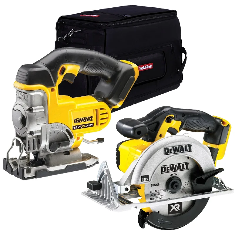 DeWalt 18V Cordless Jigsaw & Circular Saw with 20" Tool Bag