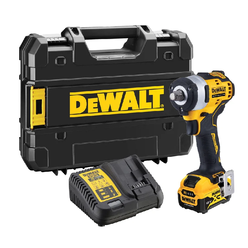 Dewalt DCF901P1 12V Brushless 1/2'' Impact Wrench 1 x 5.0Ah Li-ion Battery & Charger With Carry Case