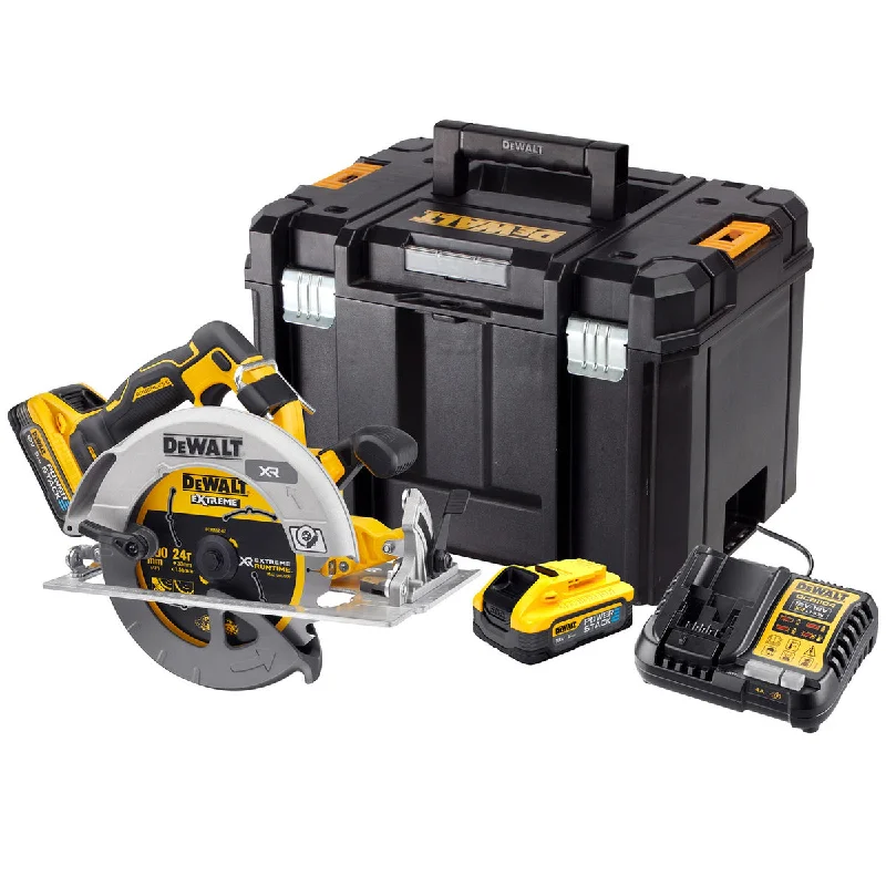 Dewalt DCS573H2T 18V XR Brushless 190mm Circular Saw with 2 x 5.0Ah Batteries Charger & TSTAK Case