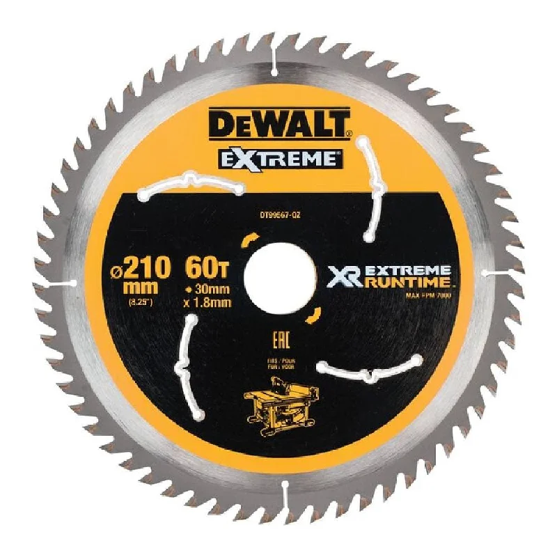 Dewalt DT99567-QZ 210mm 60T XR EXTREME RUNTIME Circular Saw Blade