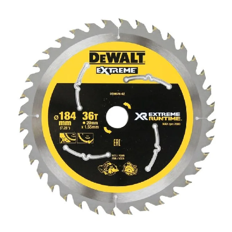 Dewalt DT99578-QZ 184mm 36T XR EXTREME RUNTIME Circular Saw Blade