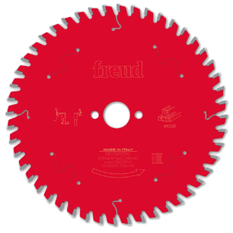 Freud 165mm 48T Circular Saw Blade For Wood - F03FS09690