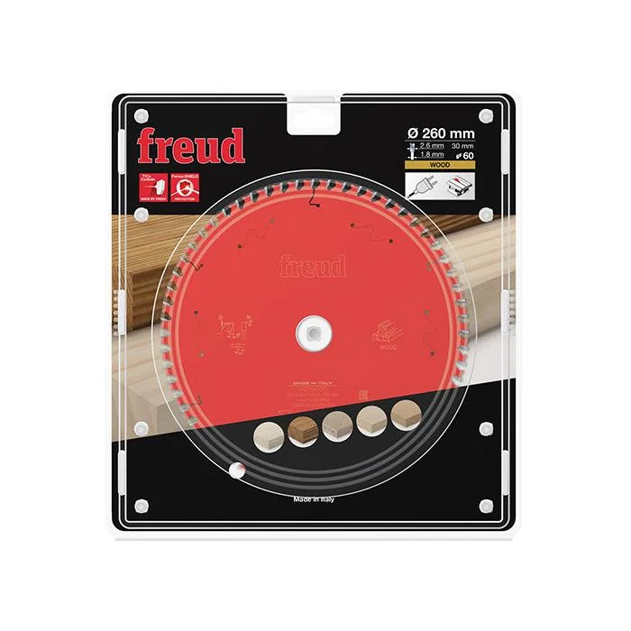 Freud Circular saw blade HM 260 x 2.6/1.8 x 30 mm, Z=60 FR26W001T