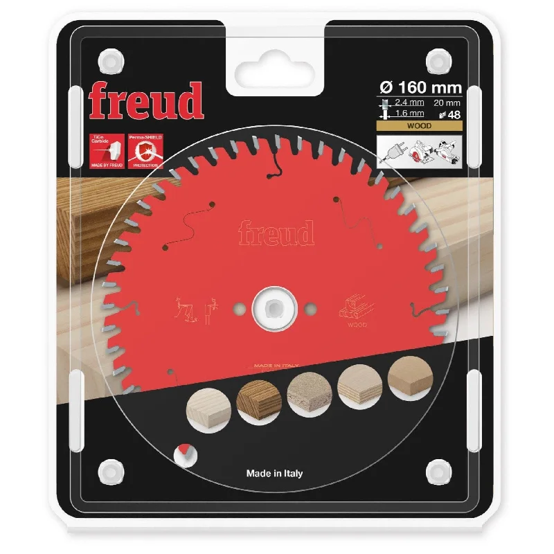 Freud TCT Circular Saw Blade 160MM X 2.4 X B20MM X 48T FR06W011H