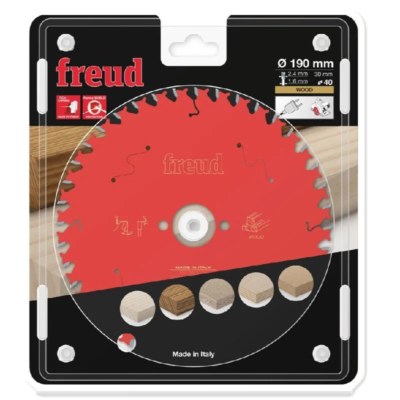 Freud TCT Circular Saw Blade 190MM X 2.4 X B30MM X 40T FR13W007H