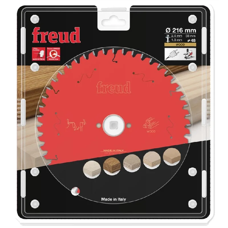 Freud TCT Circular Saw Blade 216MM X 2.4 X B30MM X 48T FR16W003M