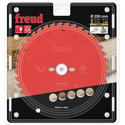 Freud TCT Circular Saw Blade 250MM X 2.4 X 30MM X 40T FR23W001M