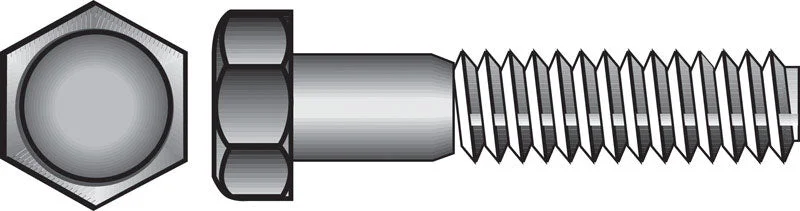 Hillman 1/2 in. D X 1 in. L Zinc Plated Steel Hex Bolt 50 pk