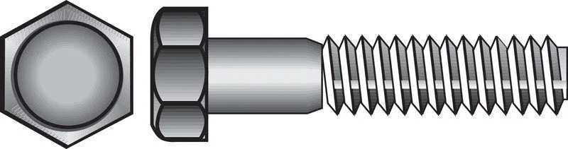 HILLMAN 5/16 in. D X 4-1/2 in. L Zinc Plated Steel Hex Bolt 50 pk