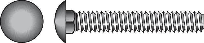 HILLMAN 5/16 in. X 8 in. L Zinc-Plated Steel Carriage Bolt 50 pk