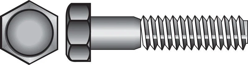 HILLMAN 7/16 in. D X 4 in. L Zinc Plated Steel Hex Bolt 25 pk