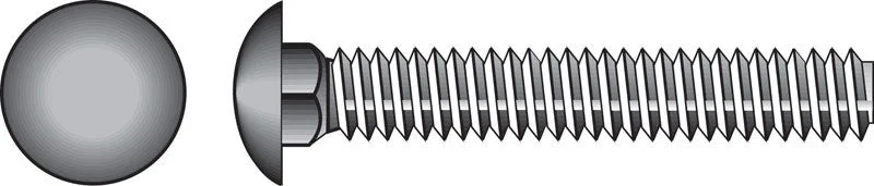 Hillman 1/4 in. X 3/4 in. L Zinc-Plated Steel Carriage Bolt 100 pk