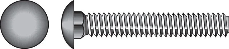 Hillman 1/4 in. X 3 in. L Zinc-Plated Steel Carriage Bolt 100 pk