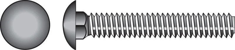 Hillman 1/2 in. X 6 in. L Hot Dipped Galvanized Steel Carriage Bolt 25 pk