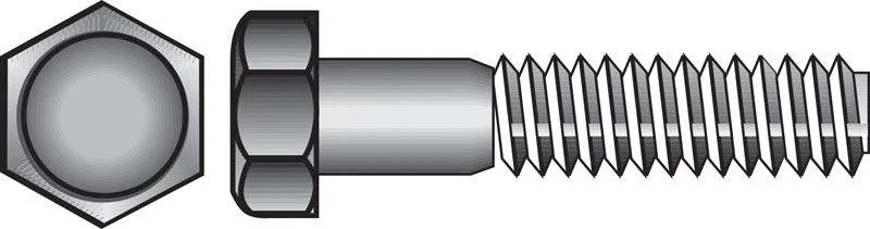 Hillman 1/4 in. D X 2 in. L Zinc Plated Steel Hex Bolt 100 pk