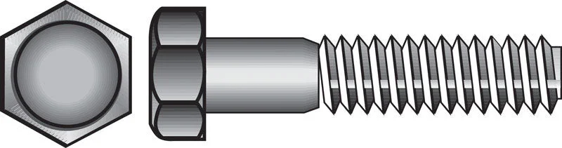 HILLMAN 3/8 in. D X 6-1/2 in. L Zinc Plated Steel Hex Bolt 50 pk