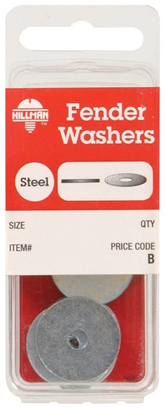 Hillman Zinc-Plated Steel 3/16 in. Fender Washer 4 pk (Pack of 10)