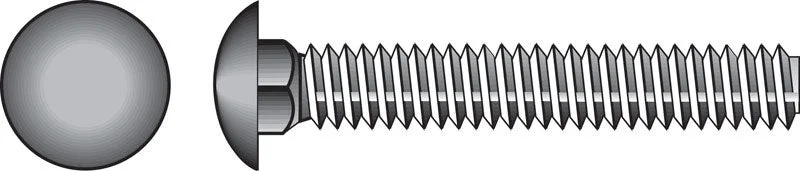 HILLMAN 1/4 in. X 3 in. L Stainless Steel Carriage Bolt 25 pk