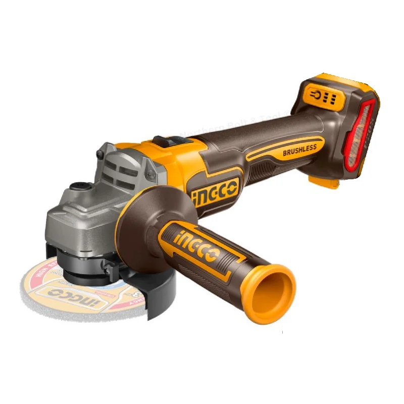 Ingco Cordless Angle Grinder Brushless 20V 115Mm - Machine Only