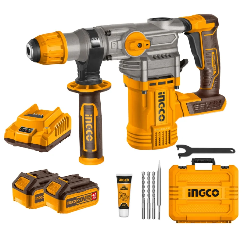 Ingco Cordless Rotary Hammer Drill 20V Kit