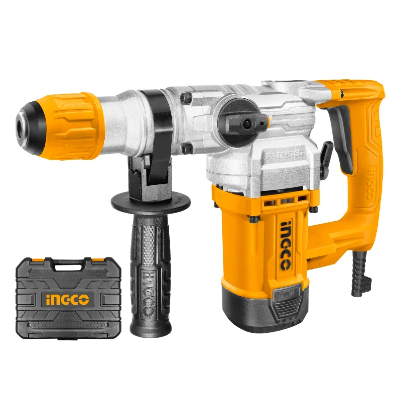 Ingco Rotary Hammer Drill 1050W With Drill Bits, Chisels & Carry Case